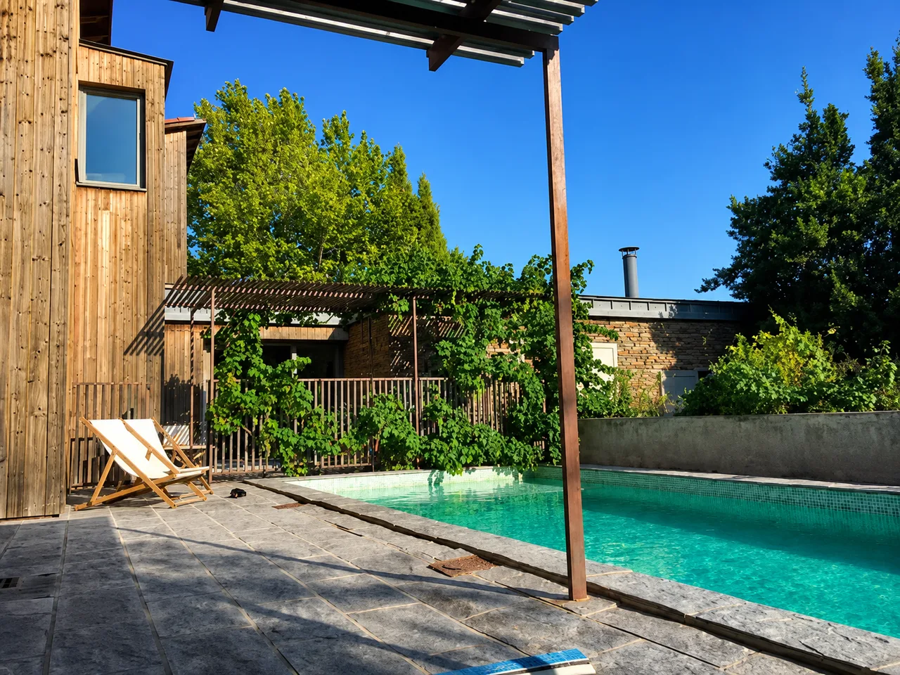 Piscine extérieure, après optimisation