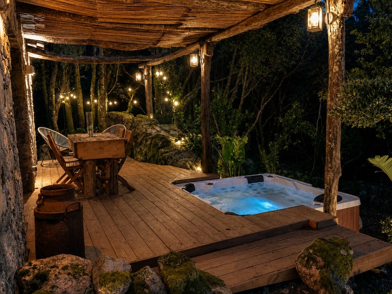 Terrasse avec spa, après optimisation