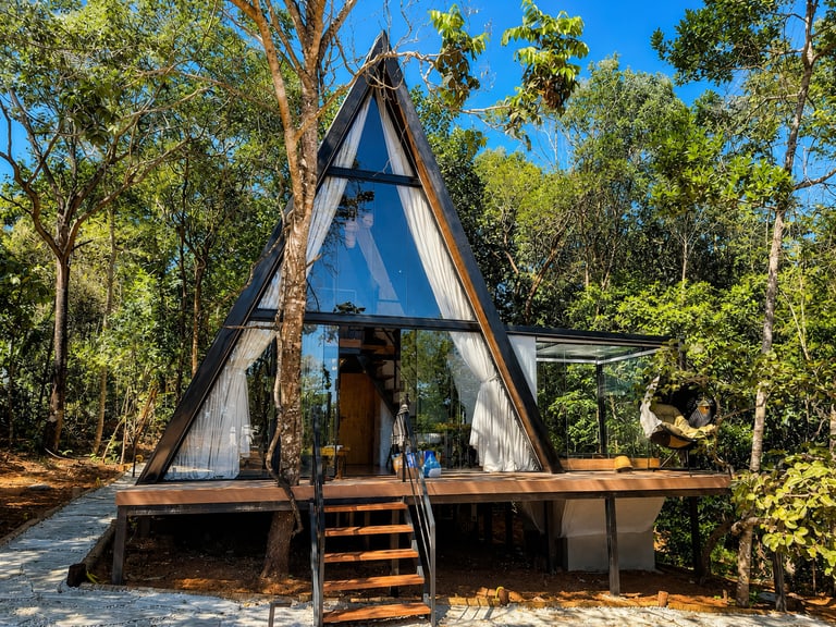 Extérieur du chalet, après optimisation