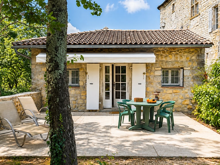 Terrasse du gîte, après optimisation